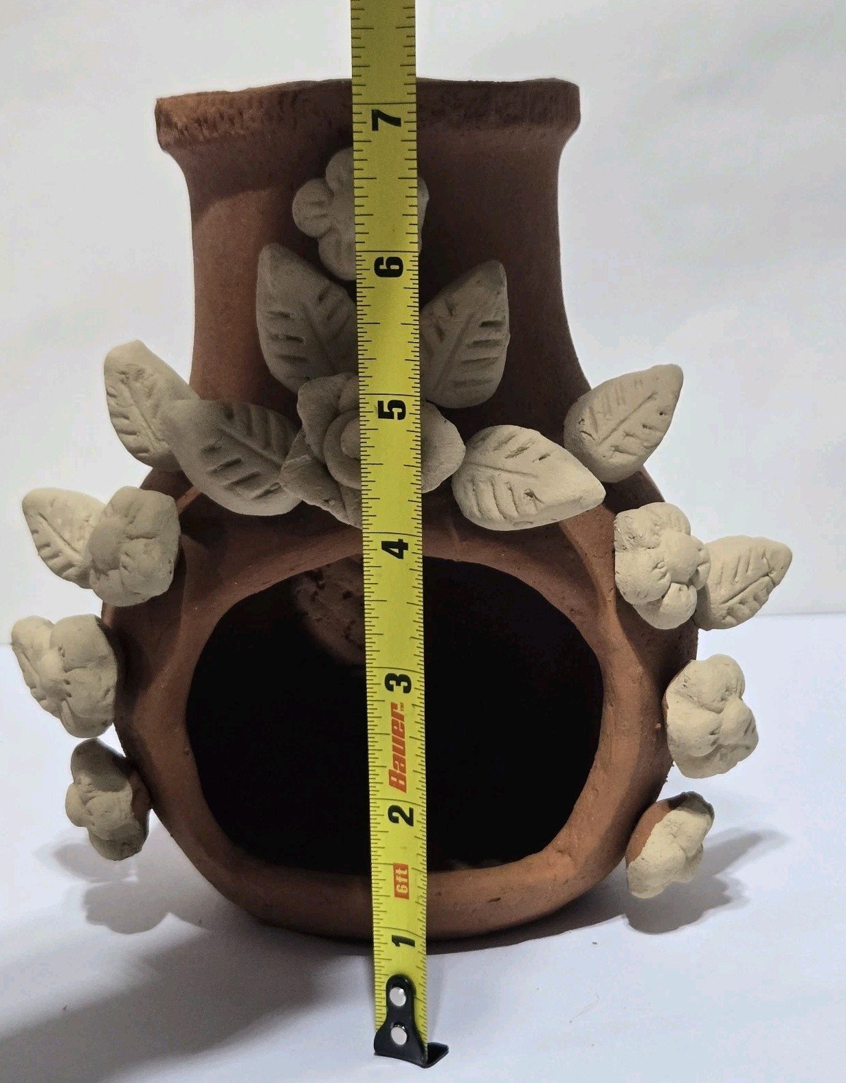 7 Inch Mini Tabletop Terracotta Chimney Mexican Art Handmade 9 7 Inch Mini Tabletop Terracotta Chimney Mexican Art Handmade