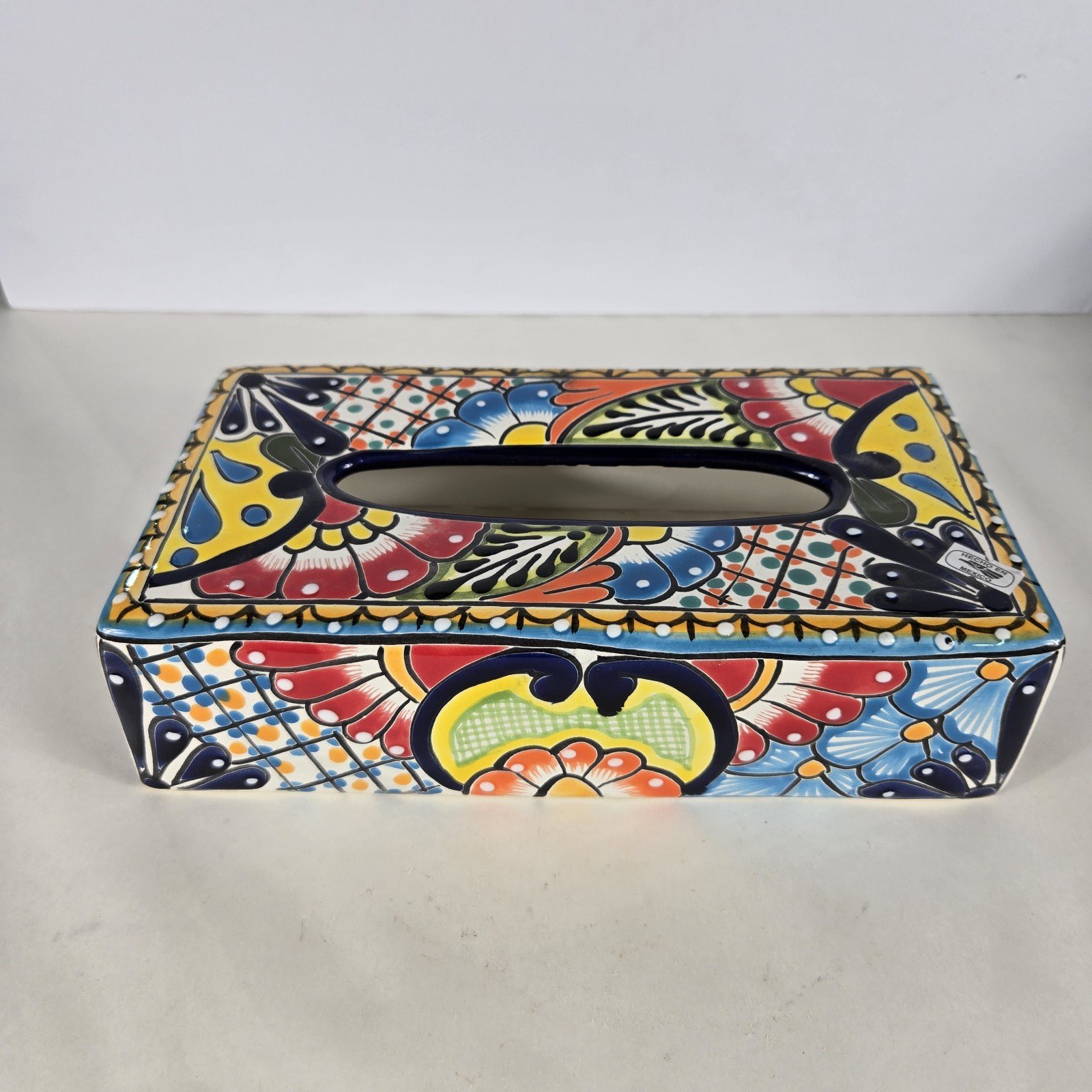 Talavera Pottery Tissue Box Cover Kleenex Box Cover Mexican Art