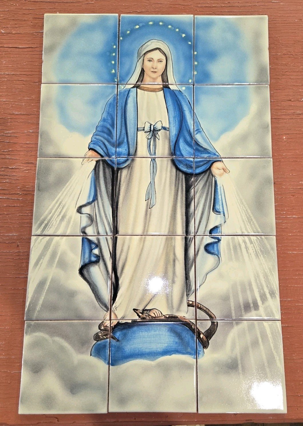 Tile Mural Mexican Talavera Wall Backsplash Mexican Art 21 X 13 Inches