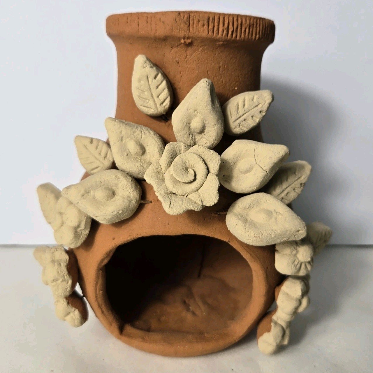 7 Inch Mini Tabletop Terracotta Chimney Mexican Art Handmade