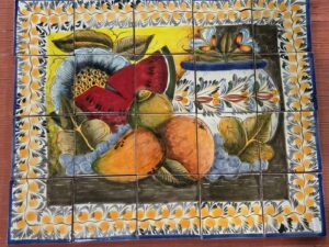 Tile Mural Mexican Talavera 20 X 16 Inches